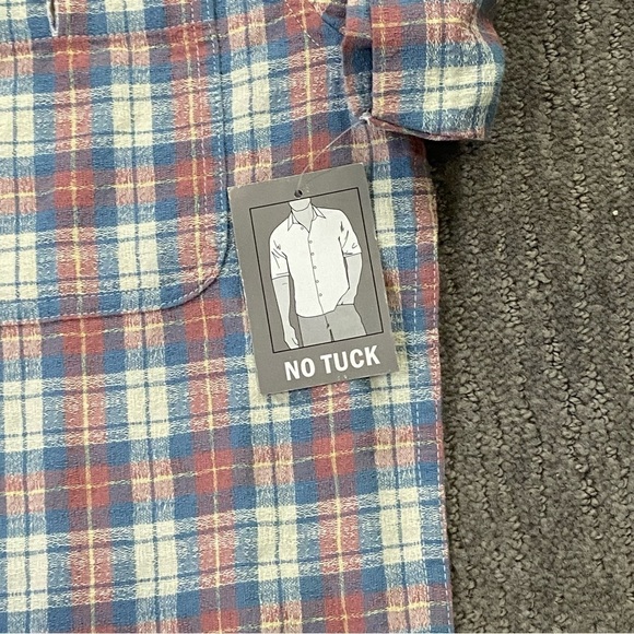Falls Creek Men's Shirt Size Small Short Sleeve Button Up Textured Plaid NWT - Picture 3 of 11
